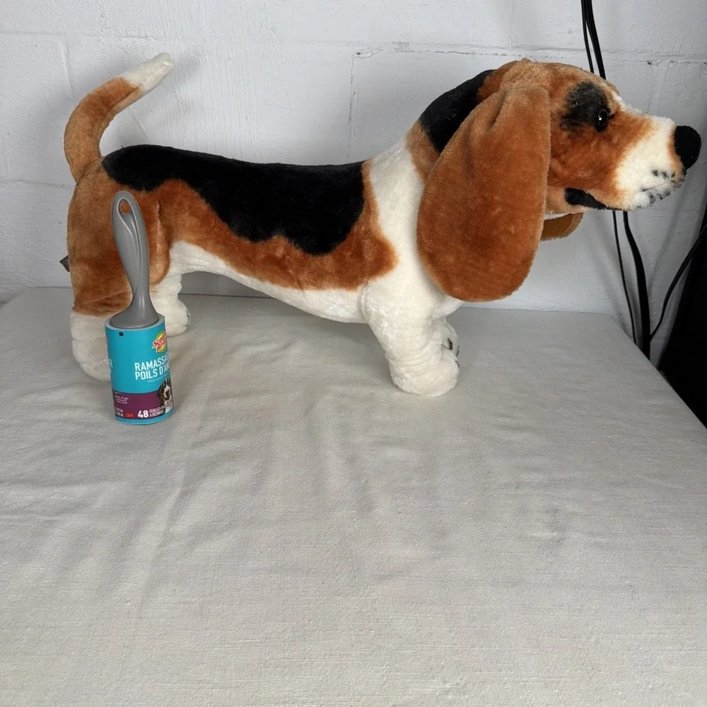 Melissa & Doug Basset Hound Plush Dog Stuffed Animal Floppy Ears Realistic Toy